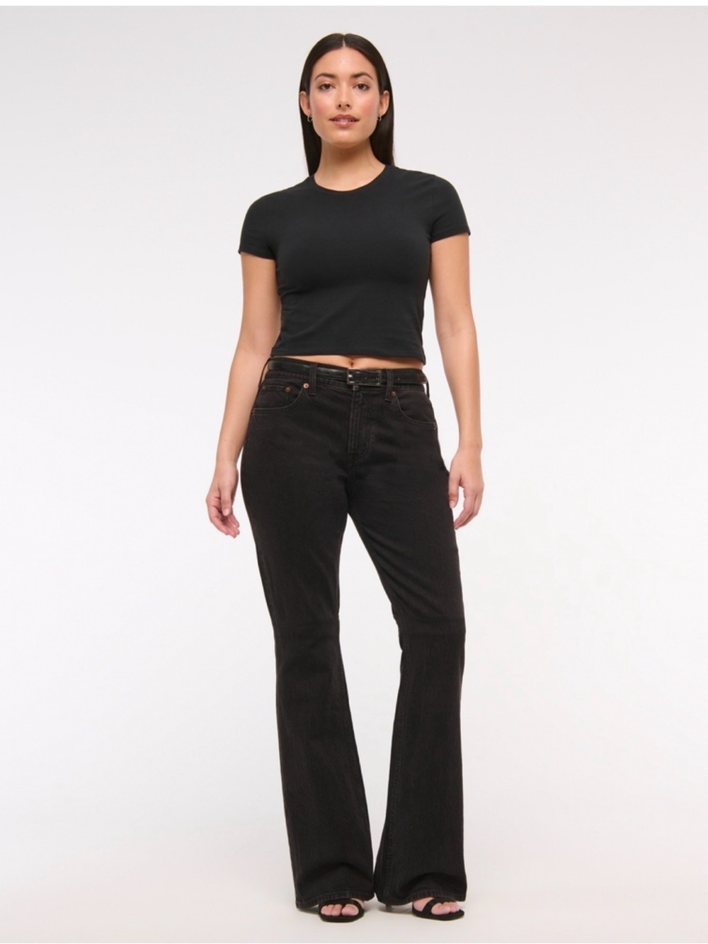 NWT Abercrombie & Fitch Curve Love Mid Rise Bootcut Jeans